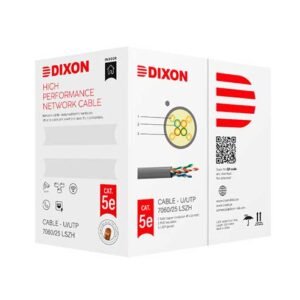 Cable UTP Cat5e DIXON 7060/25 LSZH | 305mts Gris