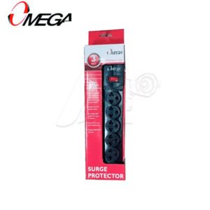 OMEGA SUPRESOR DE PICOS MEDIANO 493317BK – 6 TOMAS – 0.90mt