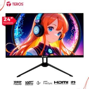 Monitor Teros TE-2412S, 23.8" IPS,1ms,100HZ,1920x1080 Full HD, HDMI, VGA