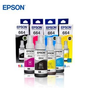 KIT X4 Tinta EPSON 664 Colores C-M-Y-BK ORIGINAL