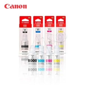 KIT X4 Tinta Canon GI-11 Colores C-M-Y-BK ORIGINAL