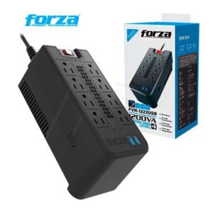 Estabilizador FORZA FVR-1222USB 1200VA 600W 8 TOMAS