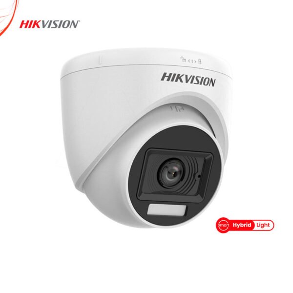 CAMARA DS-2CE76D0T-LPFS TURRET 2MP SMART HYBRID LIGHT IR 20M 2.8MM C/AUDIO